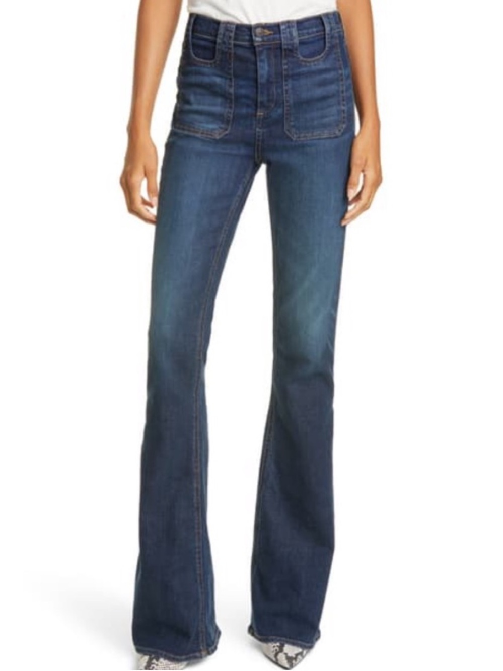 Veronica Beard Beverly Skinny Flare- High Rise/ DarkVintage Cut